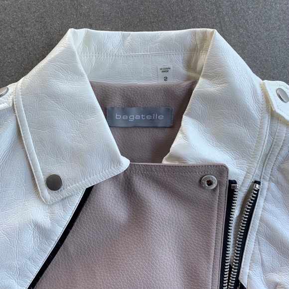 Anthropologie Bagatelle Faux Leather Moto Jacket - Picture 5 of 8